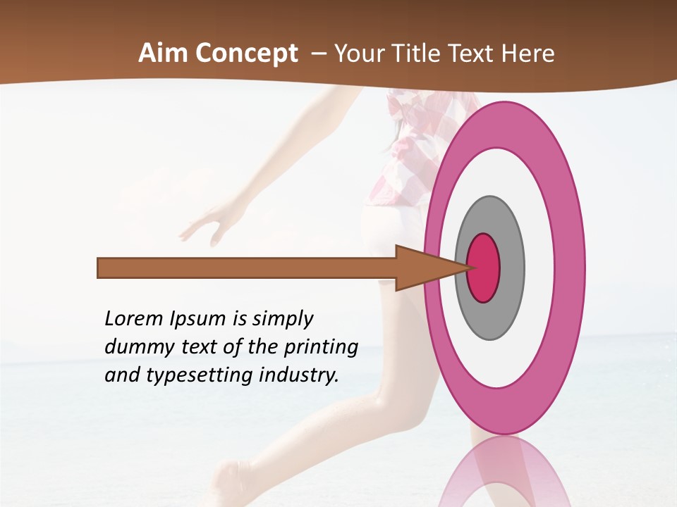 Splashing Sunglasses Sunshine PowerPoint Template