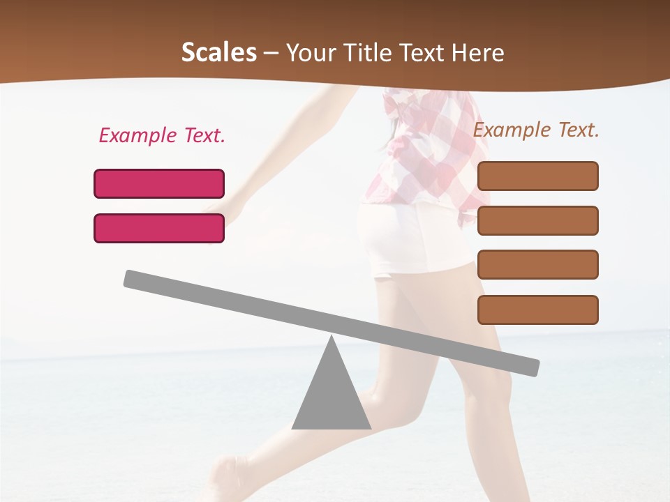 Splashing Sunglasses Sunshine PowerPoint Template