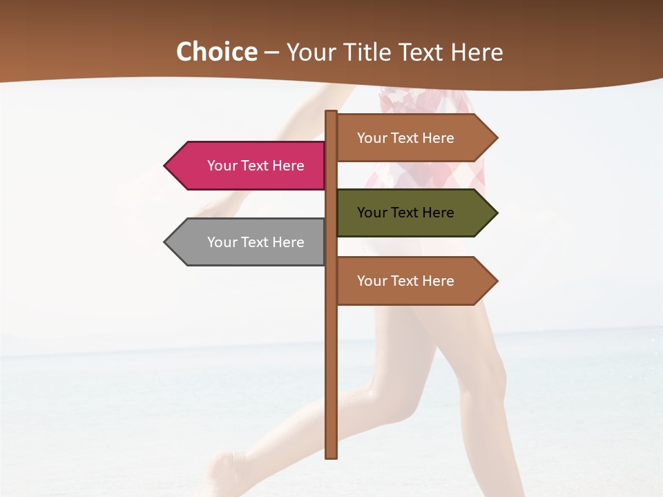 Splashing Sunglasses Sunshine PowerPoint Template