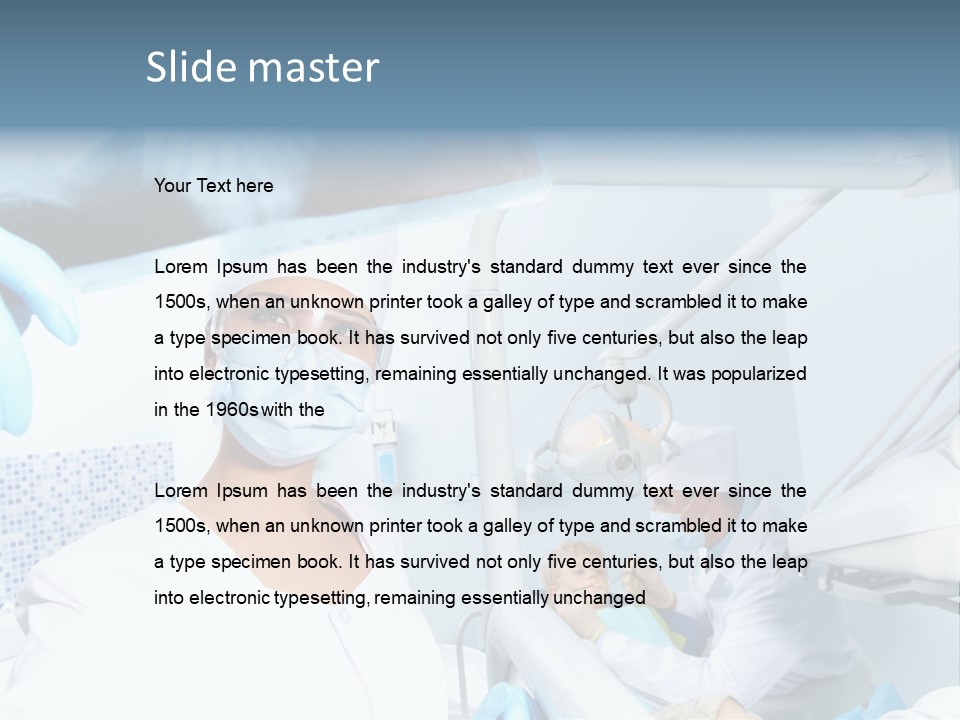 Bone Blue Periodontal PowerPoint Template