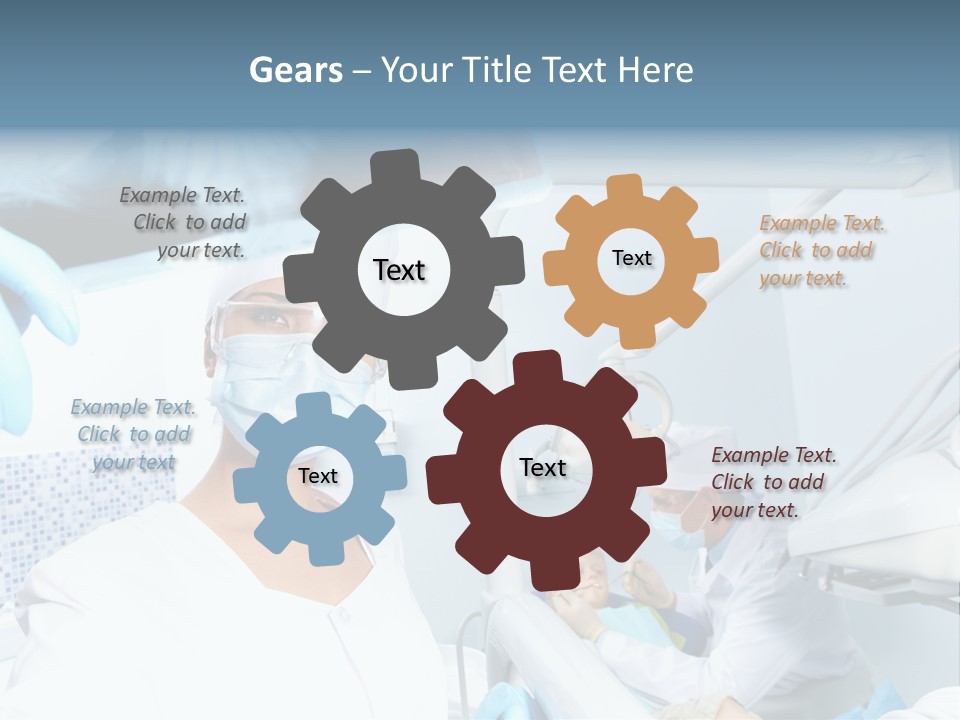 Bone Blue Periodontal PowerPoint Template