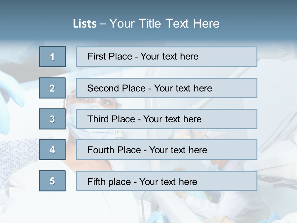 Bone Blue Periodontal PowerPoint Template