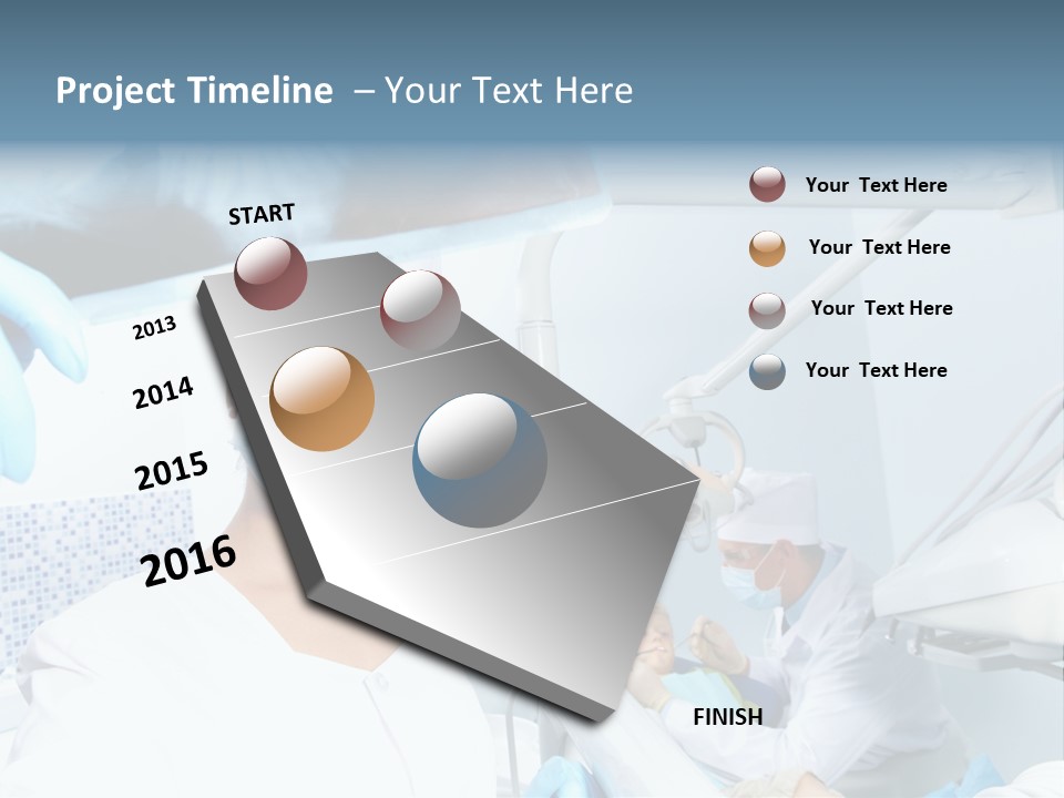 Bone Blue Periodontal PowerPoint Template