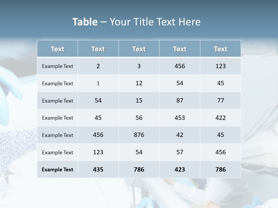 Bone Blue Periodontal PowerPoint Template