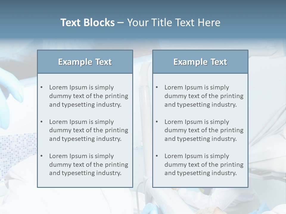 Bone Blue Periodontal PowerPoint Template