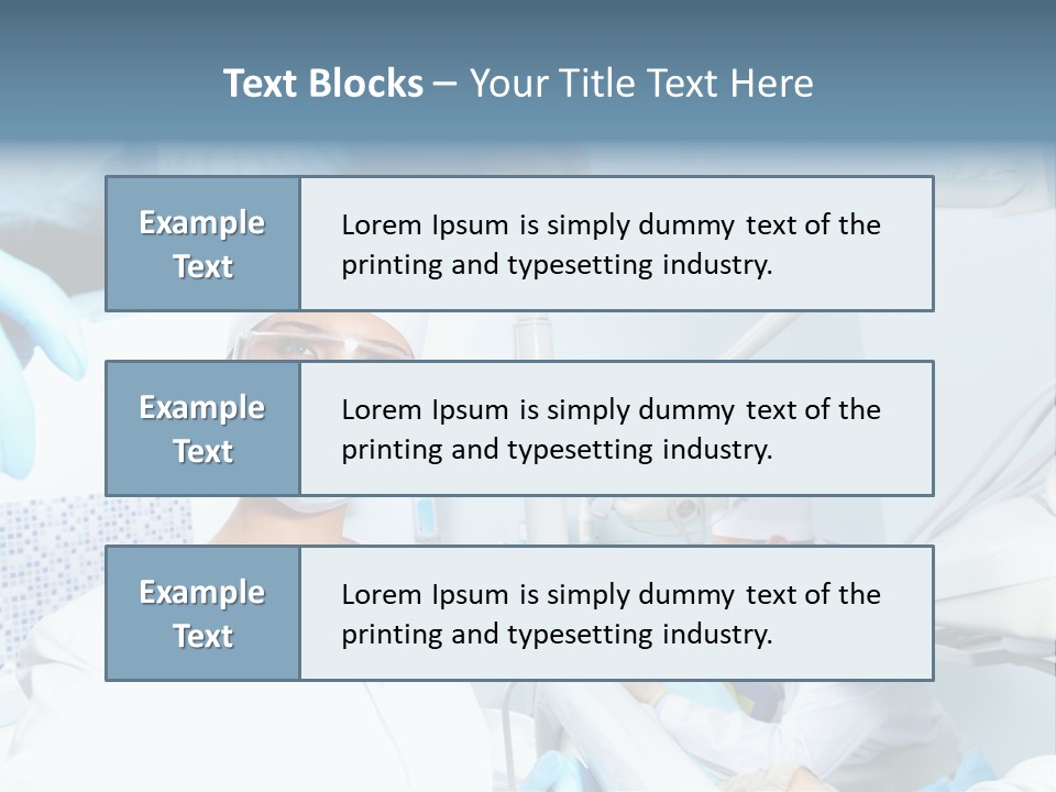 Bone Blue Periodontal PowerPoint Template