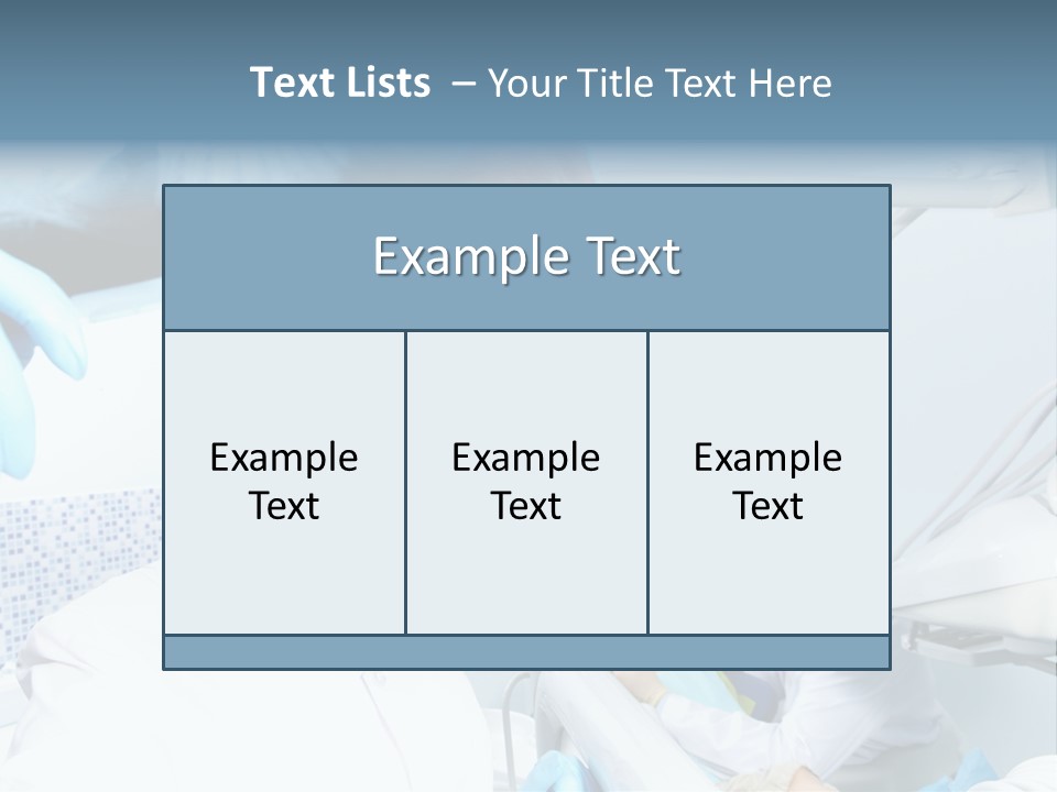 Bone Blue Periodontal PowerPoint Template