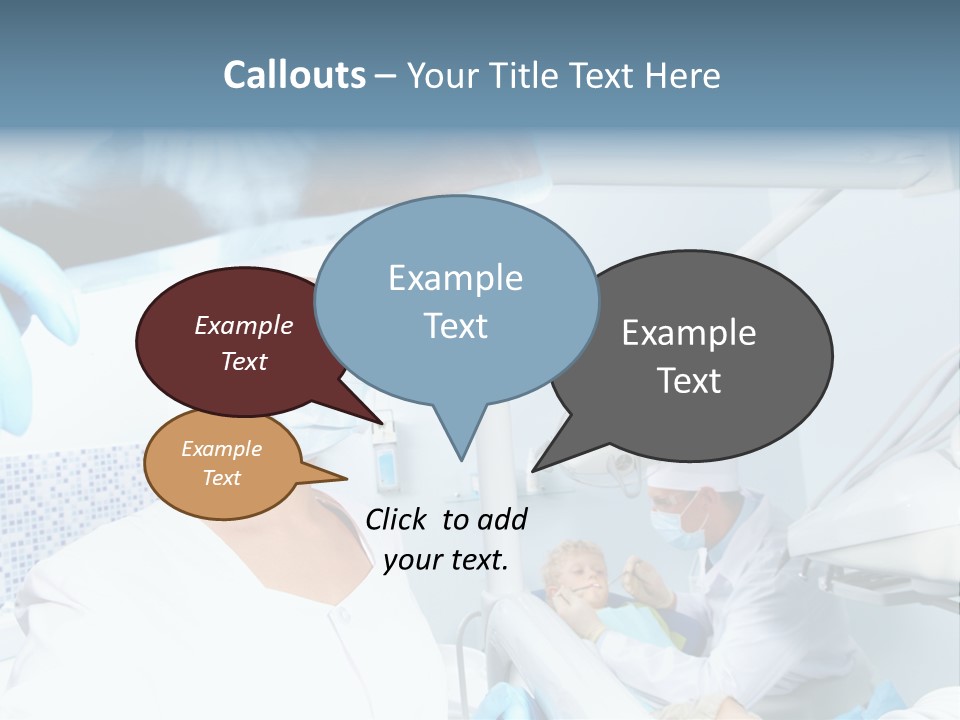 Bone Blue Periodontal PowerPoint Template
