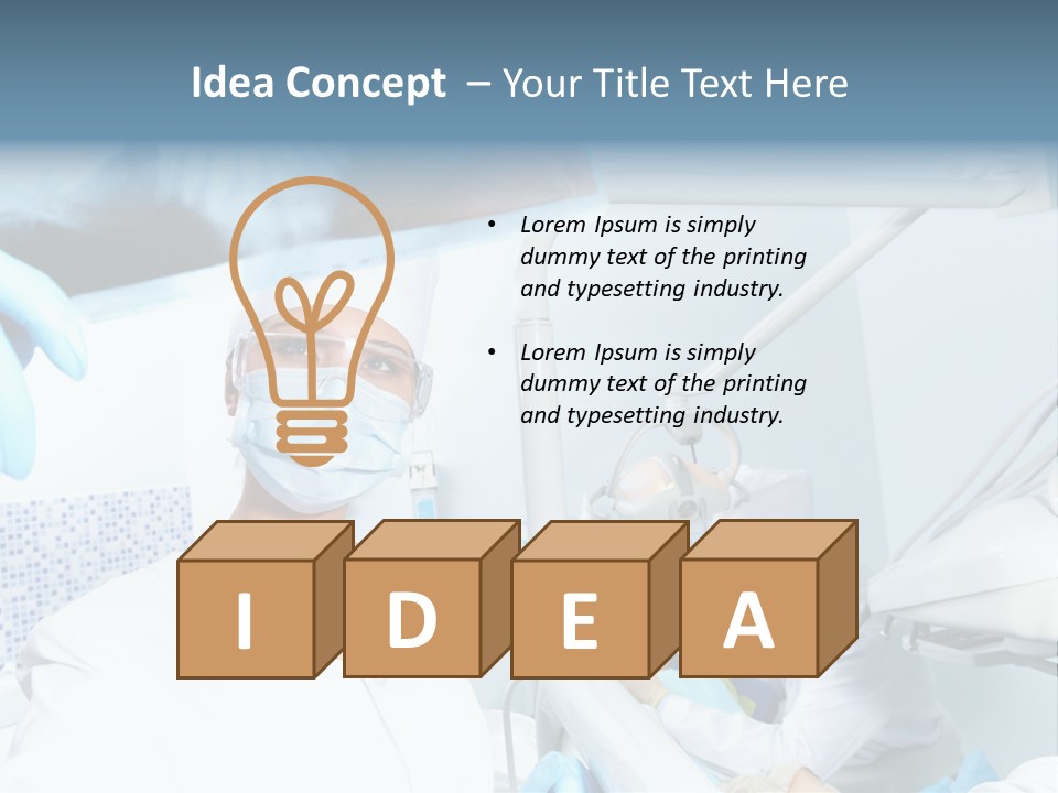 Bone Blue Periodontal PowerPoint Template