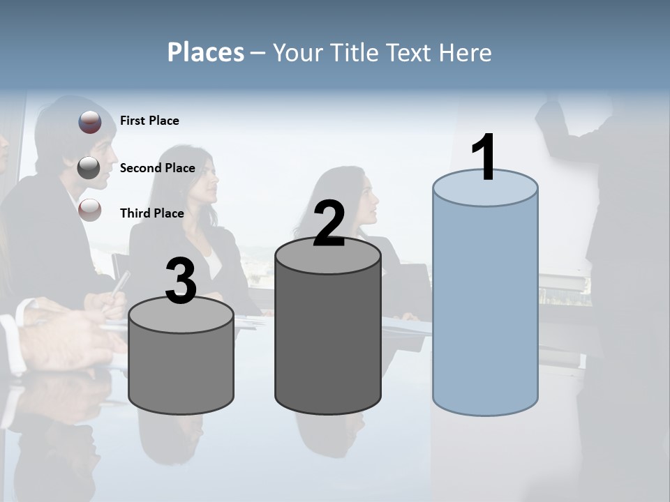 Blue Plan Job PowerPoint Template