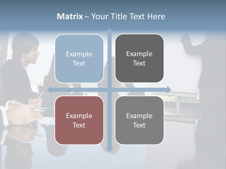 Blue Plan Job PowerPoint Template