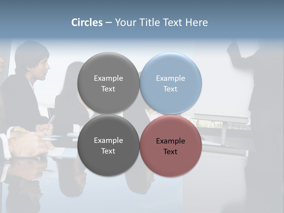 Blue Plan Job PowerPoint Template