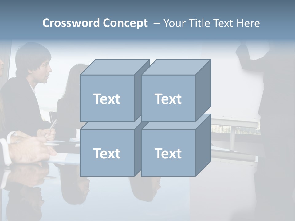Blue Plan Job PowerPoint Template