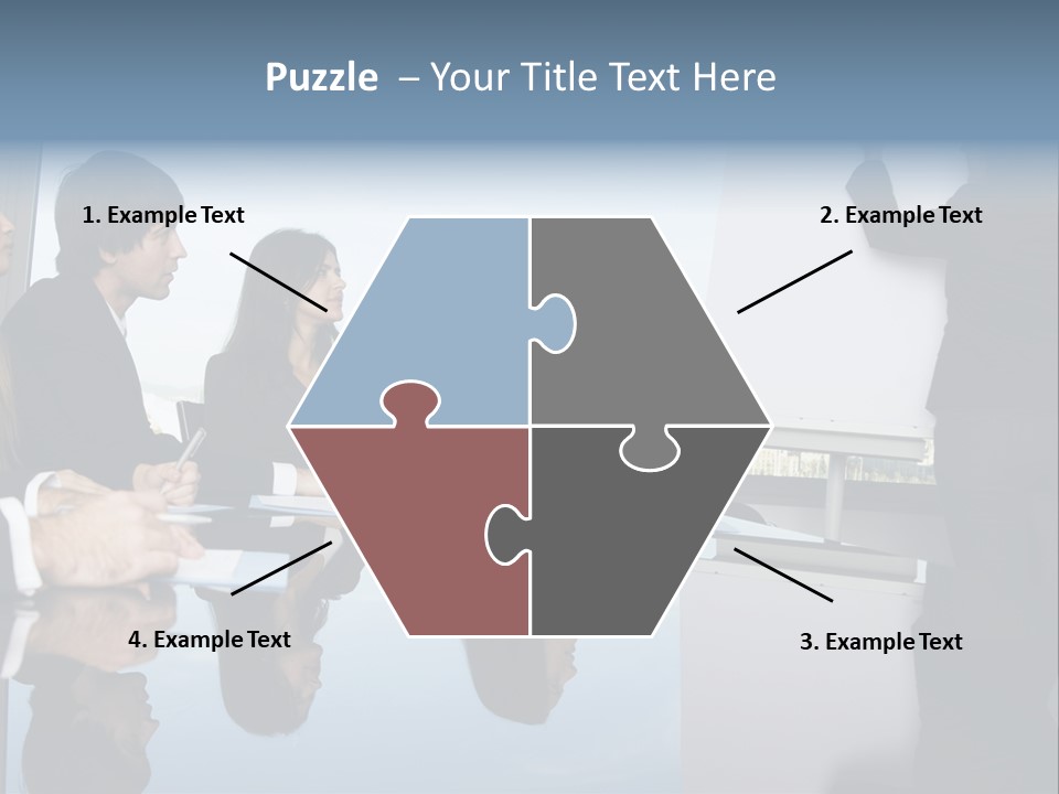 Blue Plan Job PowerPoint Template