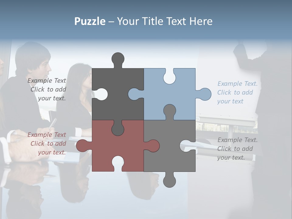 Blue Plan Job PowerPoint Template