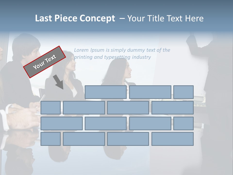Blue Plan Job PowerPoint Template