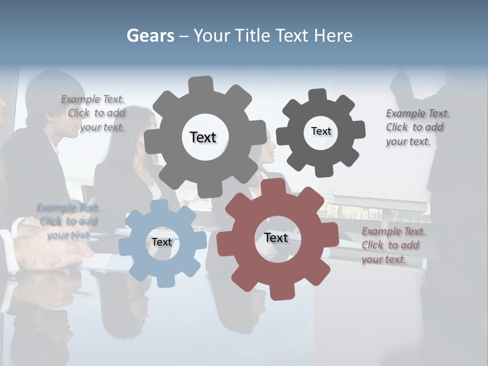 Blue Plan Job PowerPoint Template