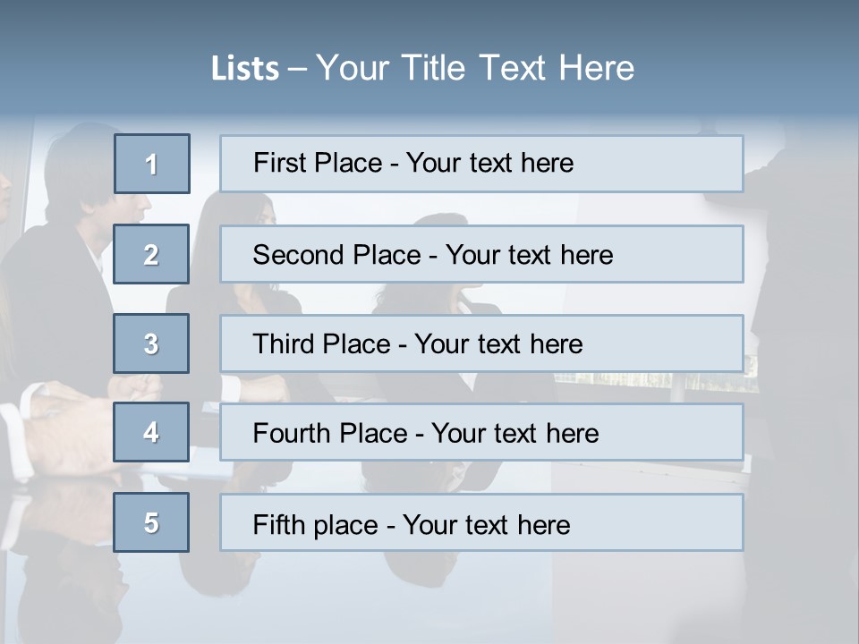 Blue Plan Job PowerPoint Template