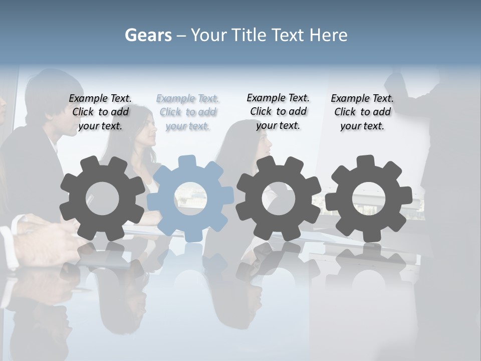 Blue Plan Job PowerPoint Template