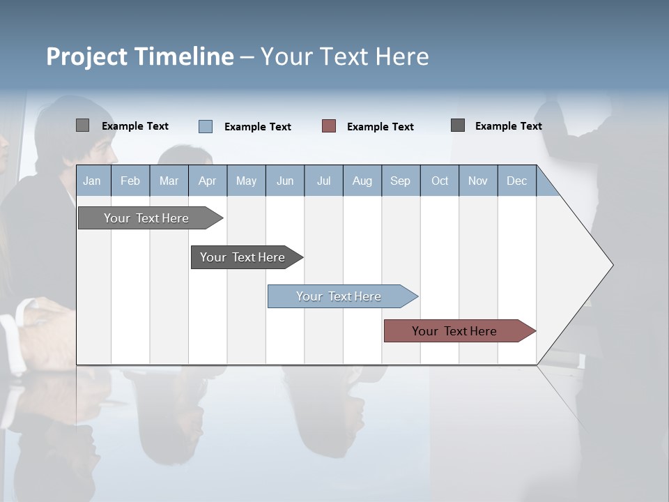 Blue Plan Job PowerPoint Template