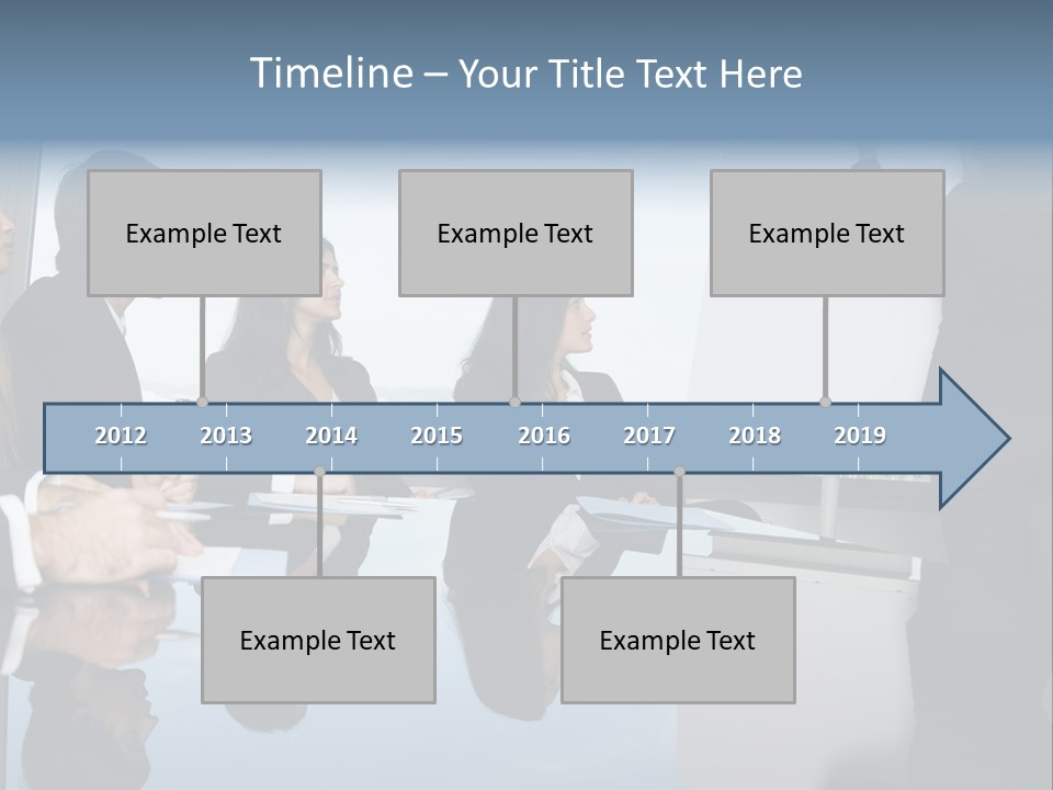 Blue Plan Job PowerPoint Template