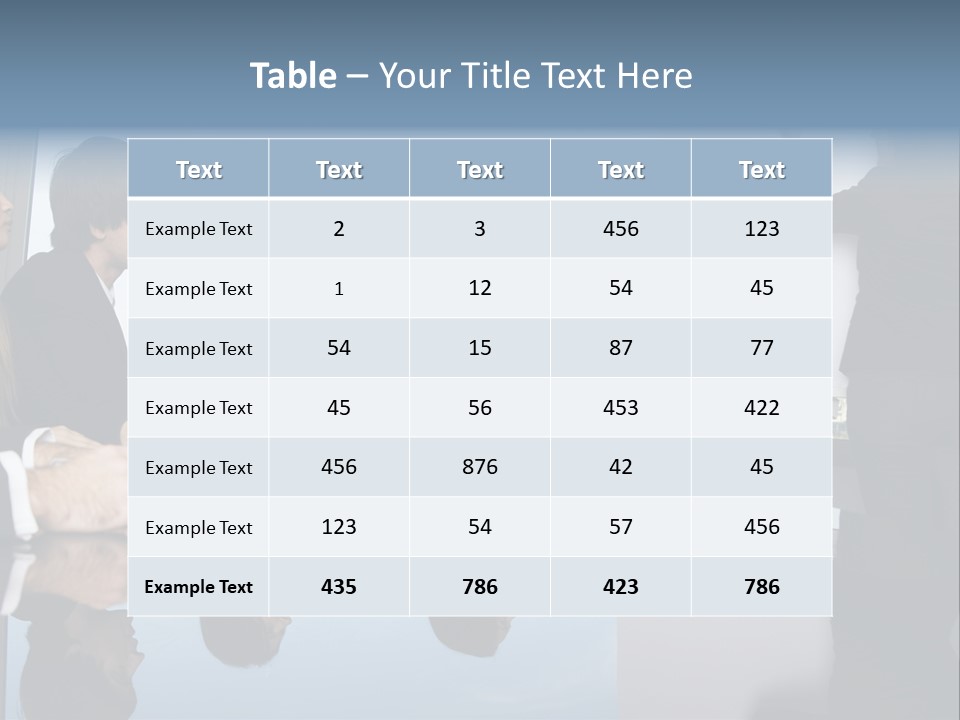 Blue Plan Job PowerPoint Template
