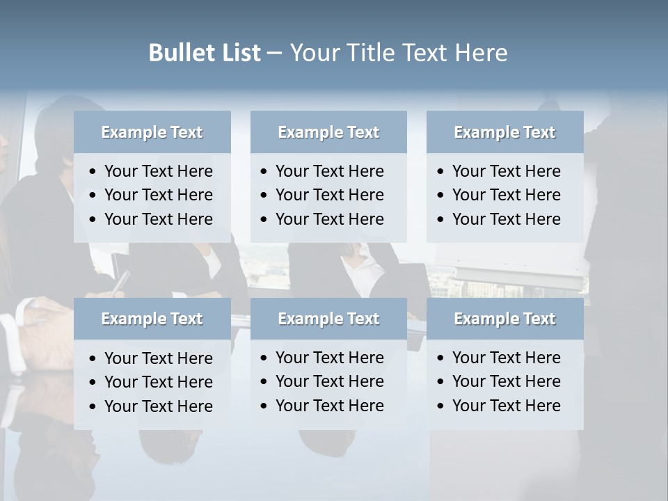 Blue Plan Job PowerPoint Template