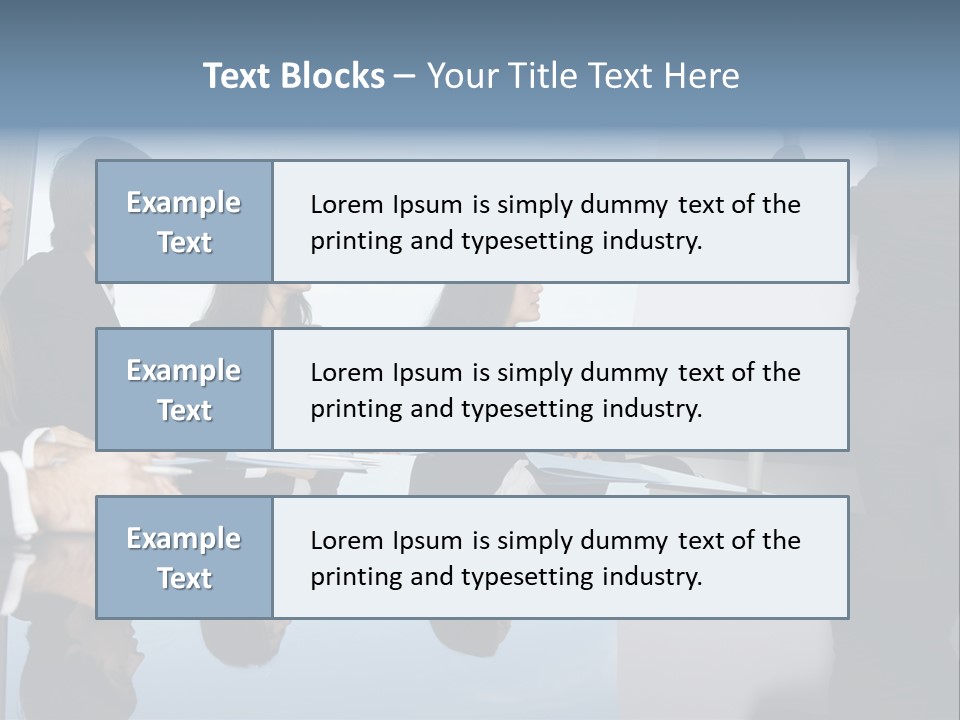 Blue Plan Job PowerPoint Template