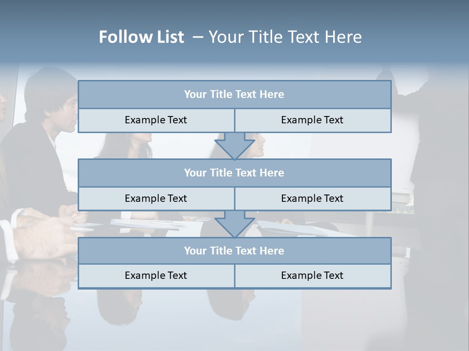 Blue Plan Job PowerPoint Template
