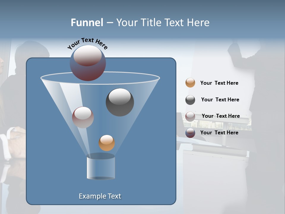 Blue Plan Job PowerPoint Template