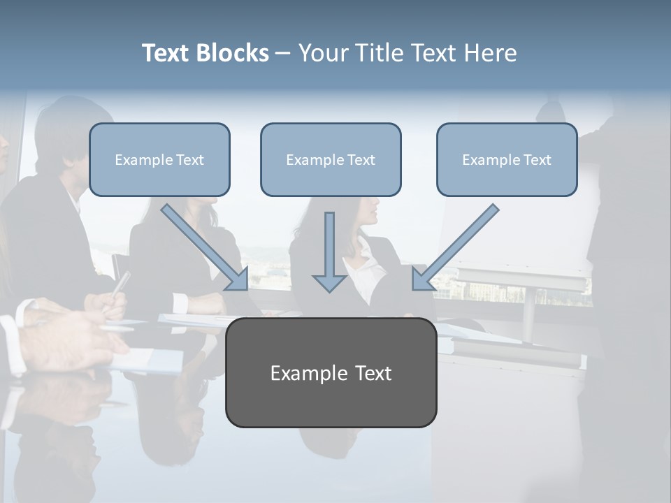 Blue Plan Job PowerPoint Template