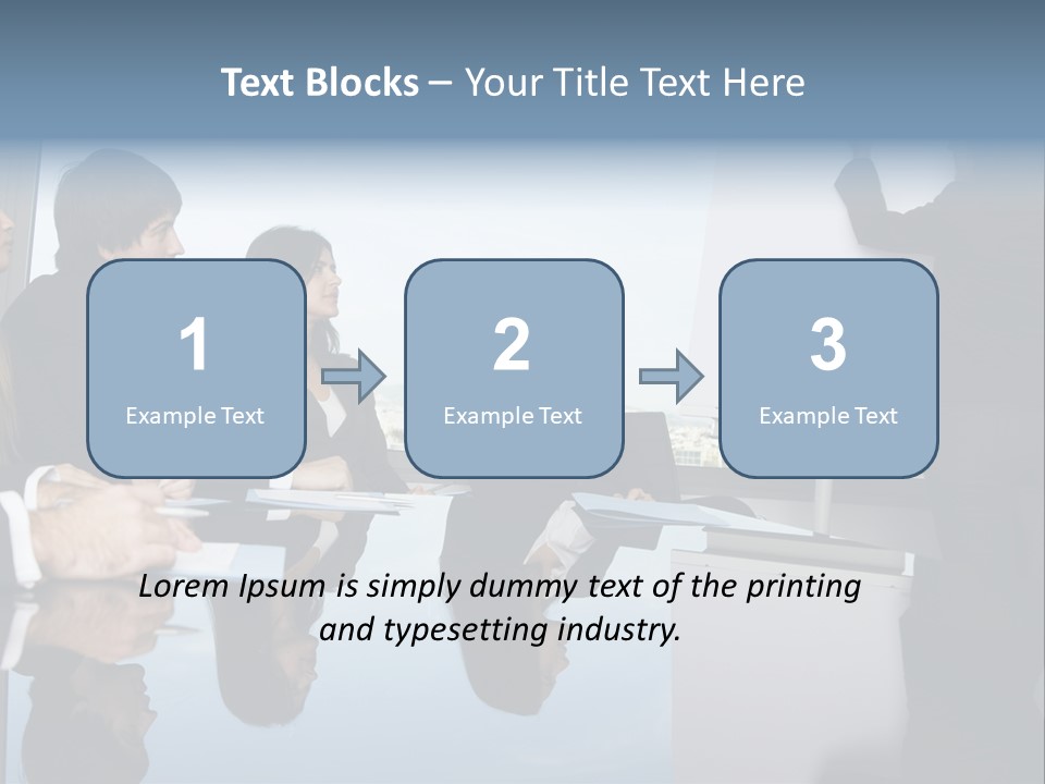 Blue Plan Job PowerPoint Template