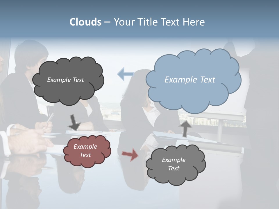 Blue Plan Job PowerPoint Template