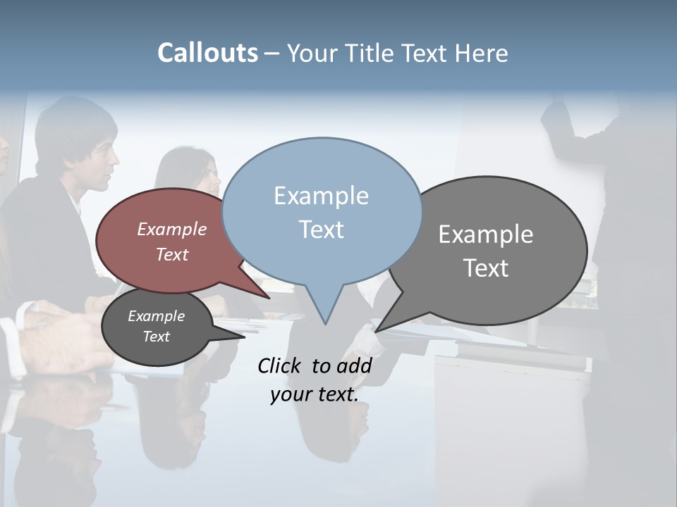 Blue Plan Job PowerPoint Template