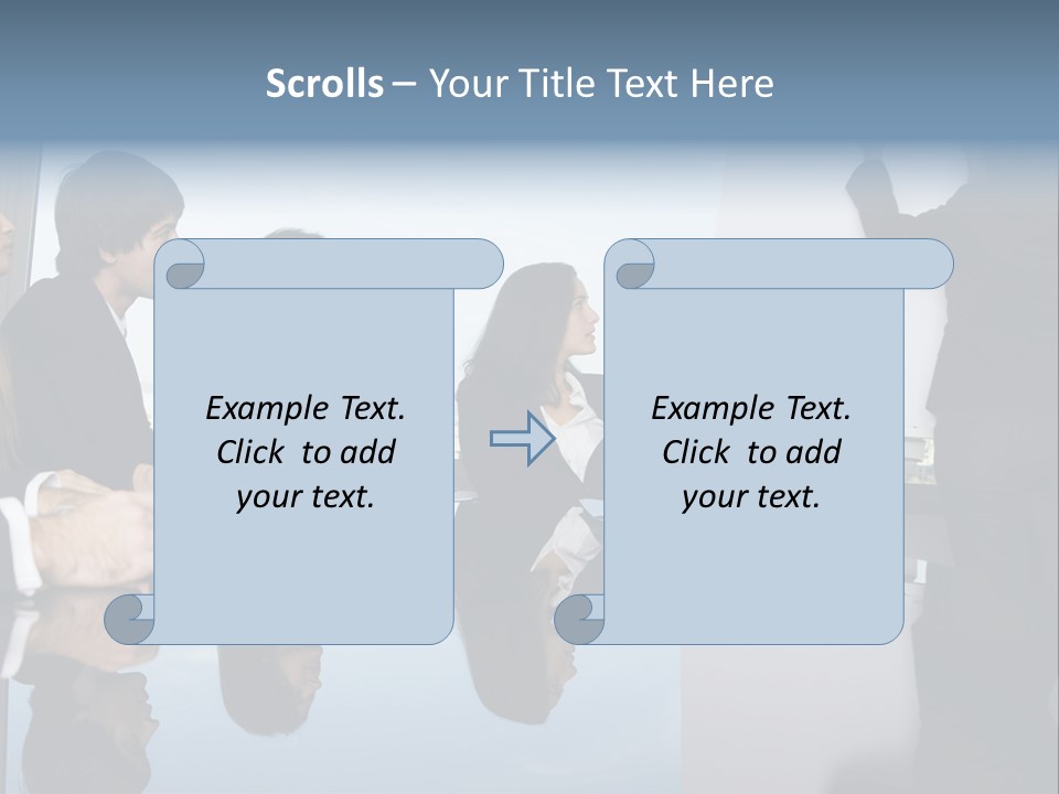 Blue Plan Job PowerPoint Template
