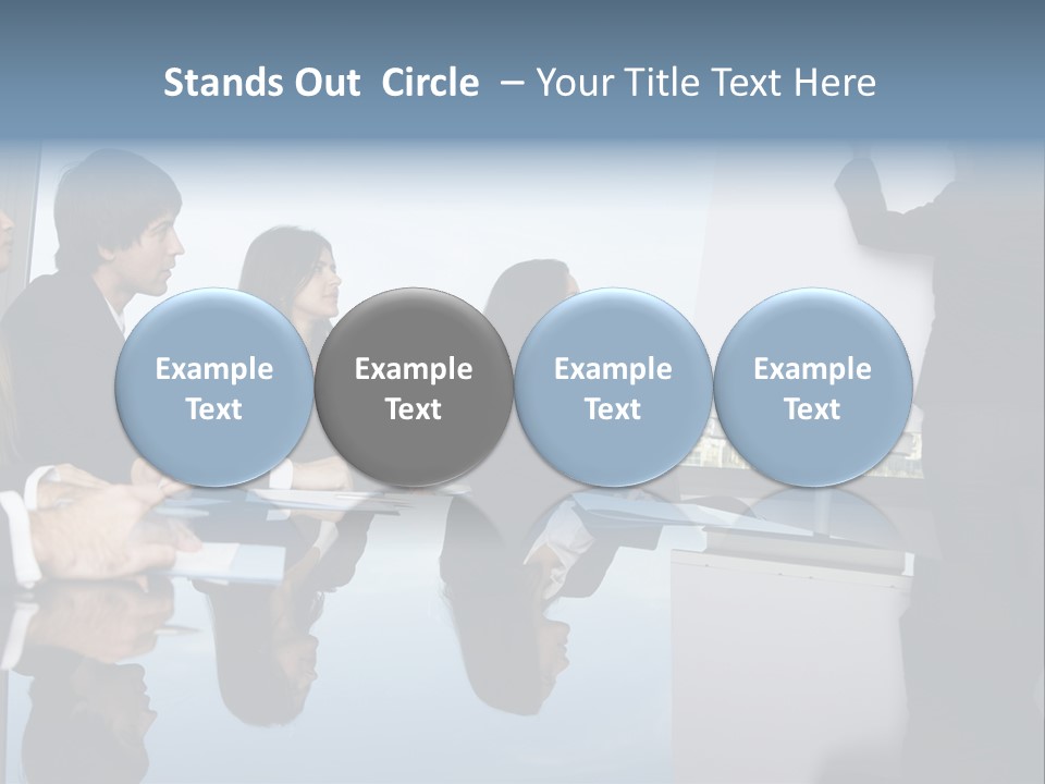 Blue Plan Job PowerPoint Template