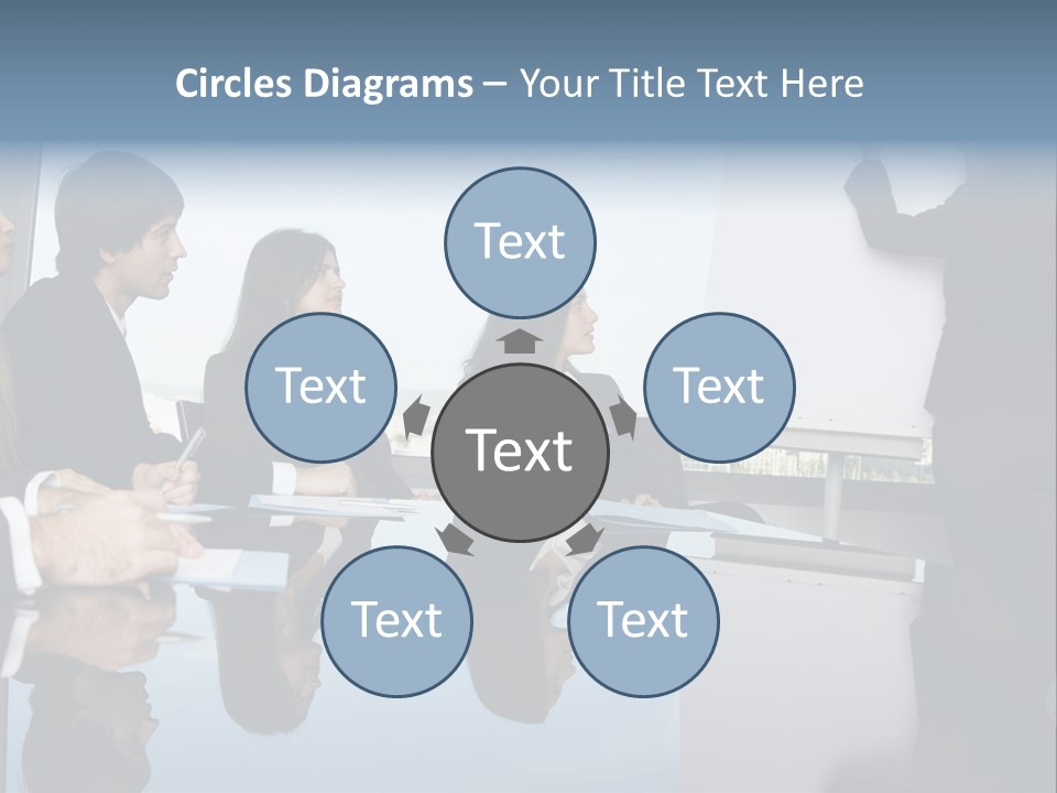 Blue Plan Job PowerPoint Template