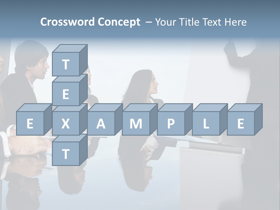 Blue Plan Job PowerPoint Template