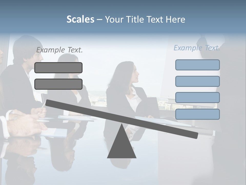 Blue Plan Job PowerPoint Template