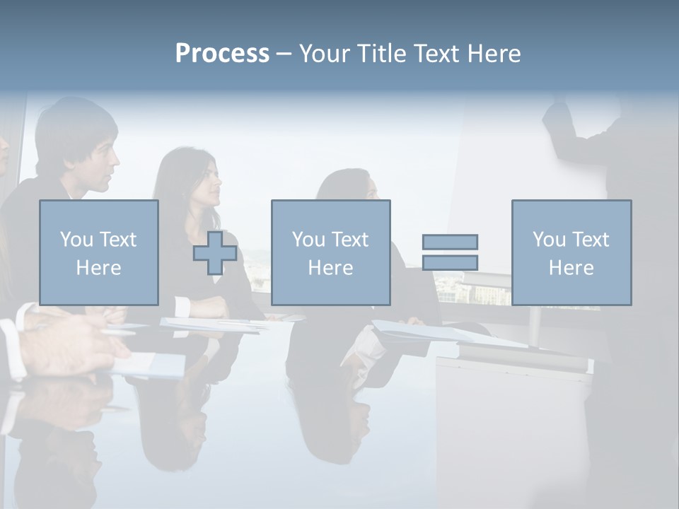 Blue Plan Job PowerPoint Template