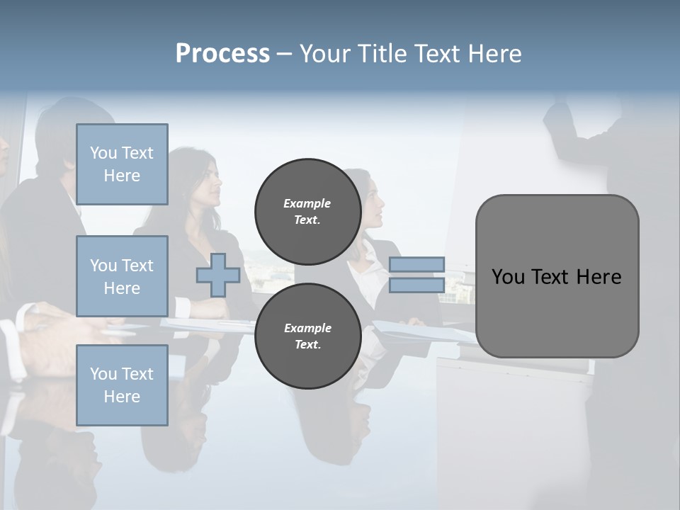 Blue Plan Job PowerPoint Template