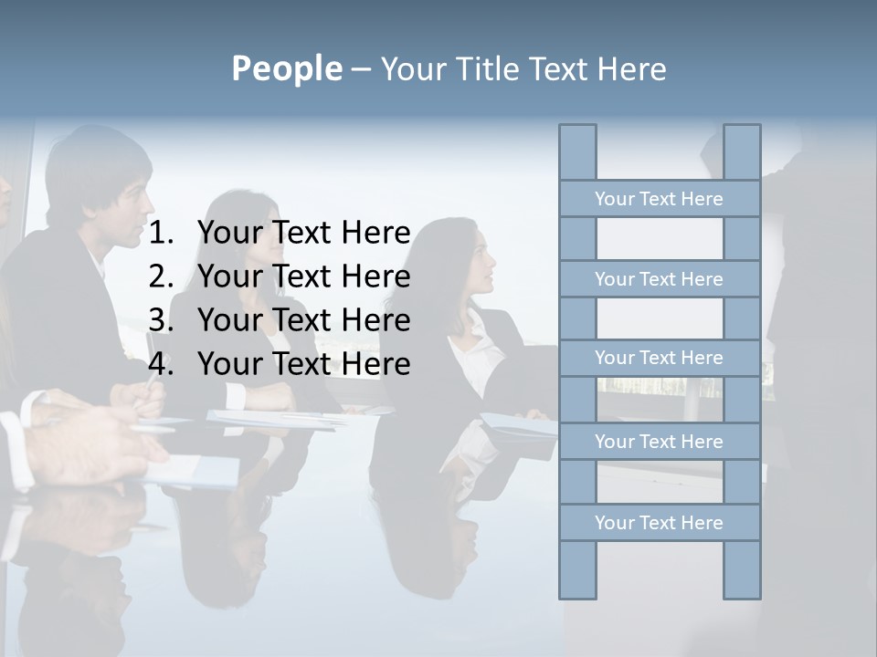 Blue Plan Job PowerPoint Template