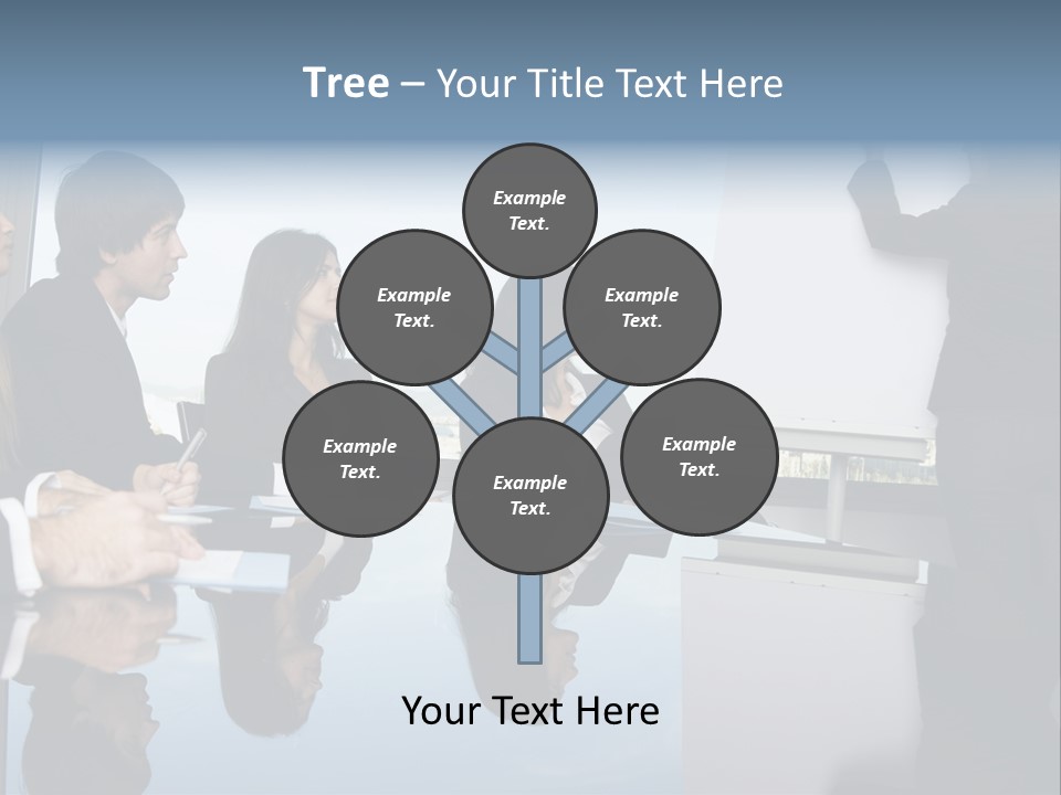 Blue Plan Job PowerPoint Template