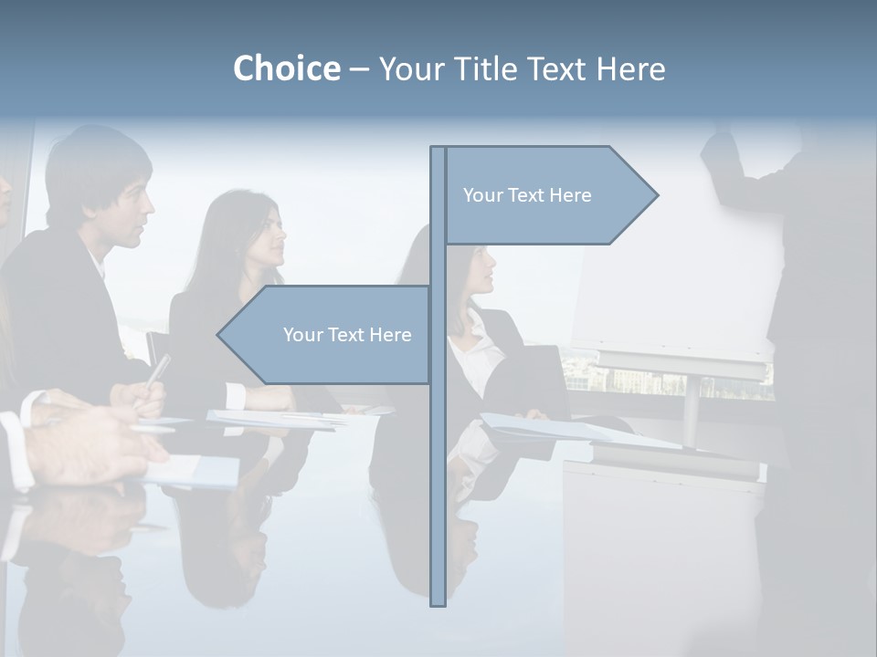 Blue Plan Job PowerPoint Template