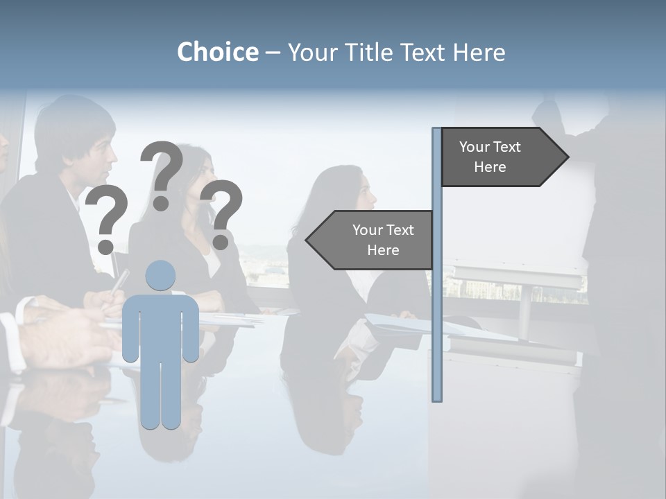 Blue Plan Job PowerPoint Template