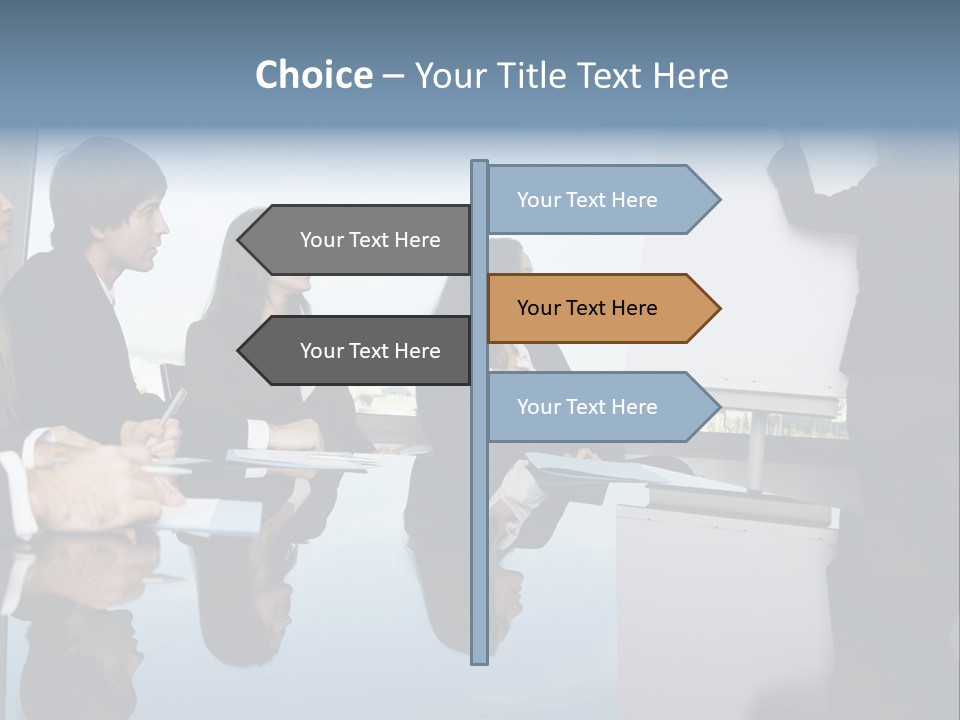Blue Plan Job PowerPoint Template