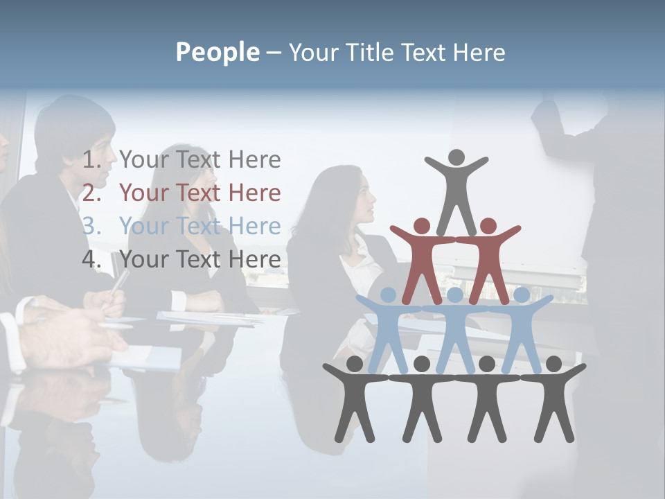 Blue Plan Job PowerPoint Template