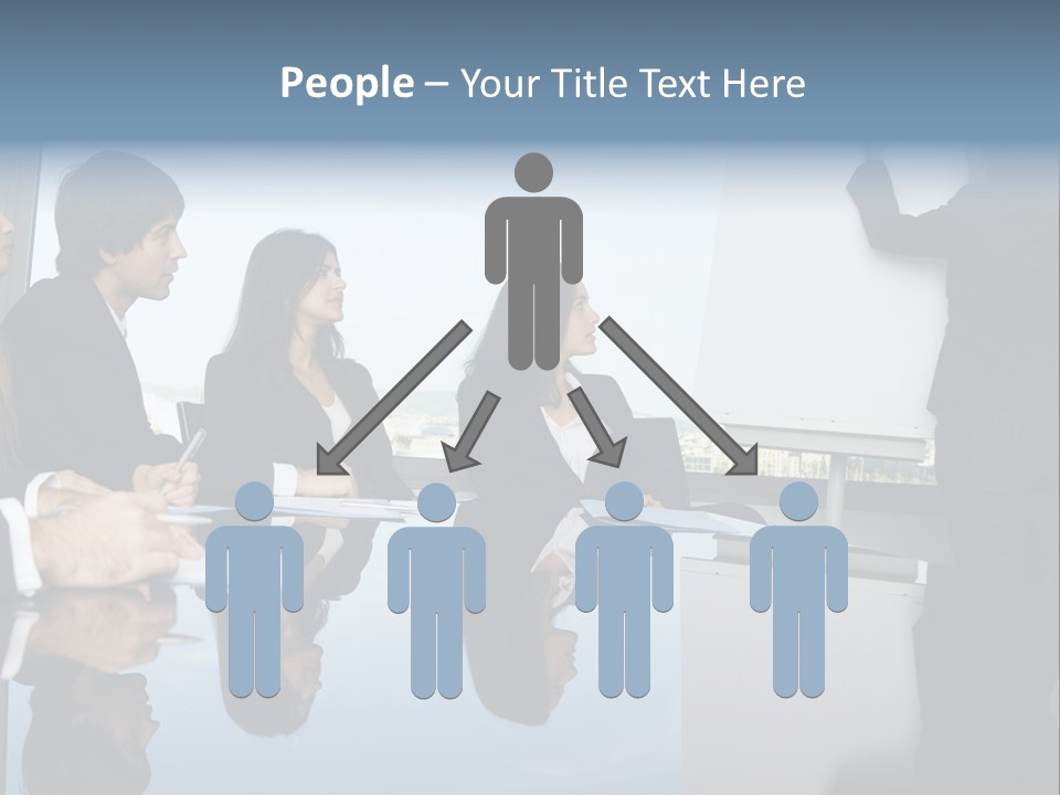 Blue Plan Job PowerPoint Template