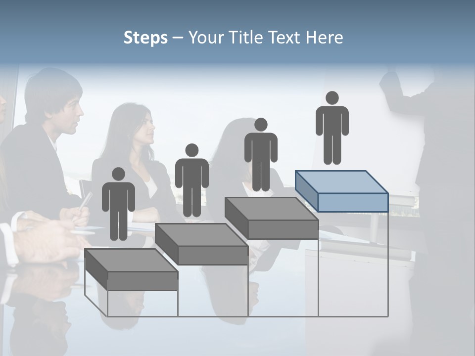 Blue Plan Job PowerPoint Template