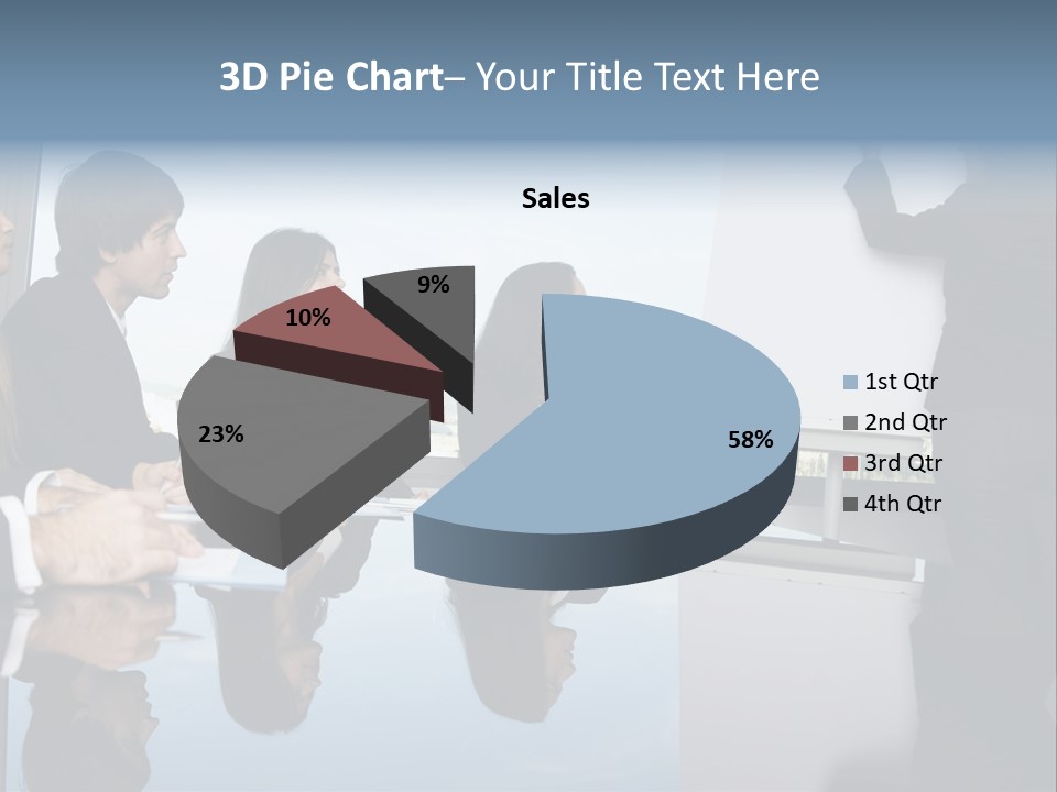 Blue Plan Job PowerPoint Template